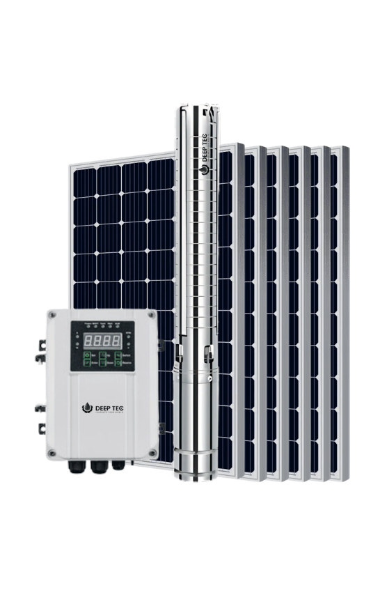DEEP TEC 2200W (3HP) AC/DC Solar Pump | 92m Head | Hybrid Borehole Pump